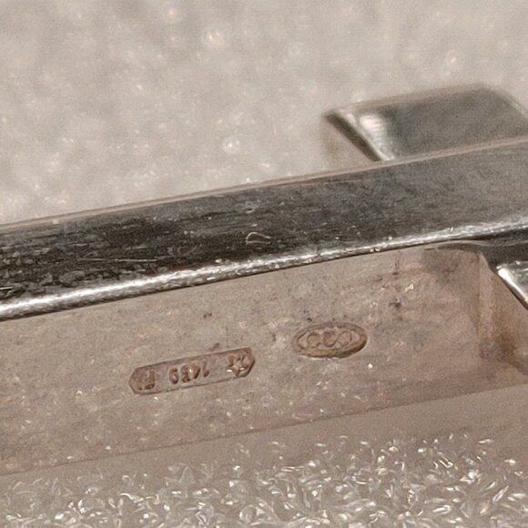 Made In Italy, GUCCI Sterling Silver Cross Necklace with pouch and box - UNISEX - Picture 10 of 16